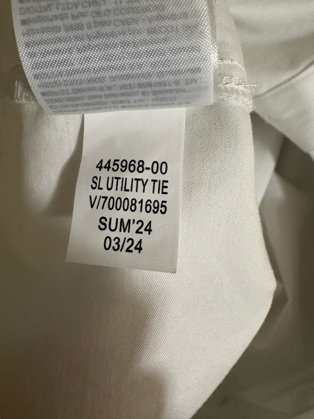 Banana Republic White Sleeveless Cotton Wideleg Cotton blend Jumpsuit Size 8 - Picture 16 of 16